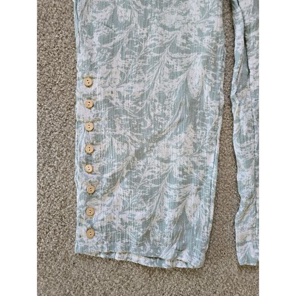 Soft Surroundings Oceo Gauze Set Tunic Wide Leg Pants Seafoam Green Size‎ Small - Picture 3 of 9